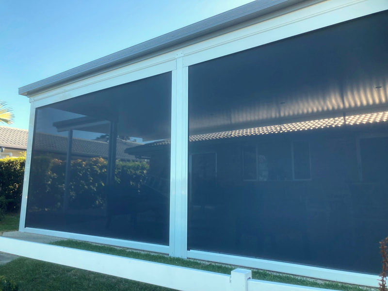 outdoor blinds, blackout blinds, outdoor roller blinds, Ambient blinds, outdoor blind installer